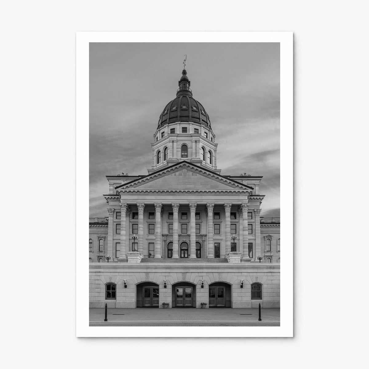 Kansas Photo Poster, print only (unframed), white border