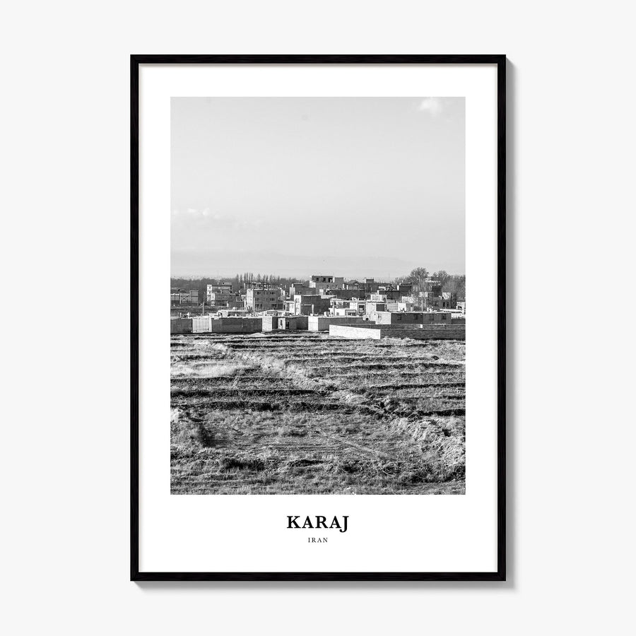 Karaj Classic Poster, framed poster mockup