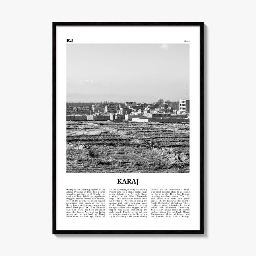 Karaj Newspaper Poster, framed poster mockup