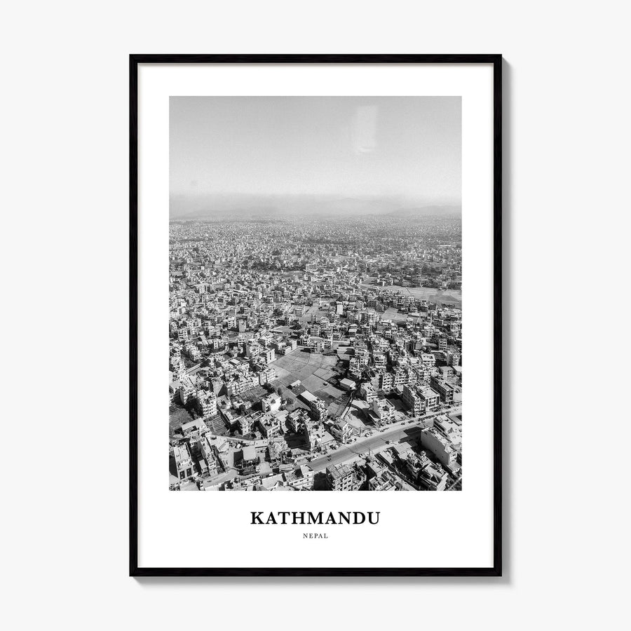 Kathmandu Classic Poster, framed poster mockup