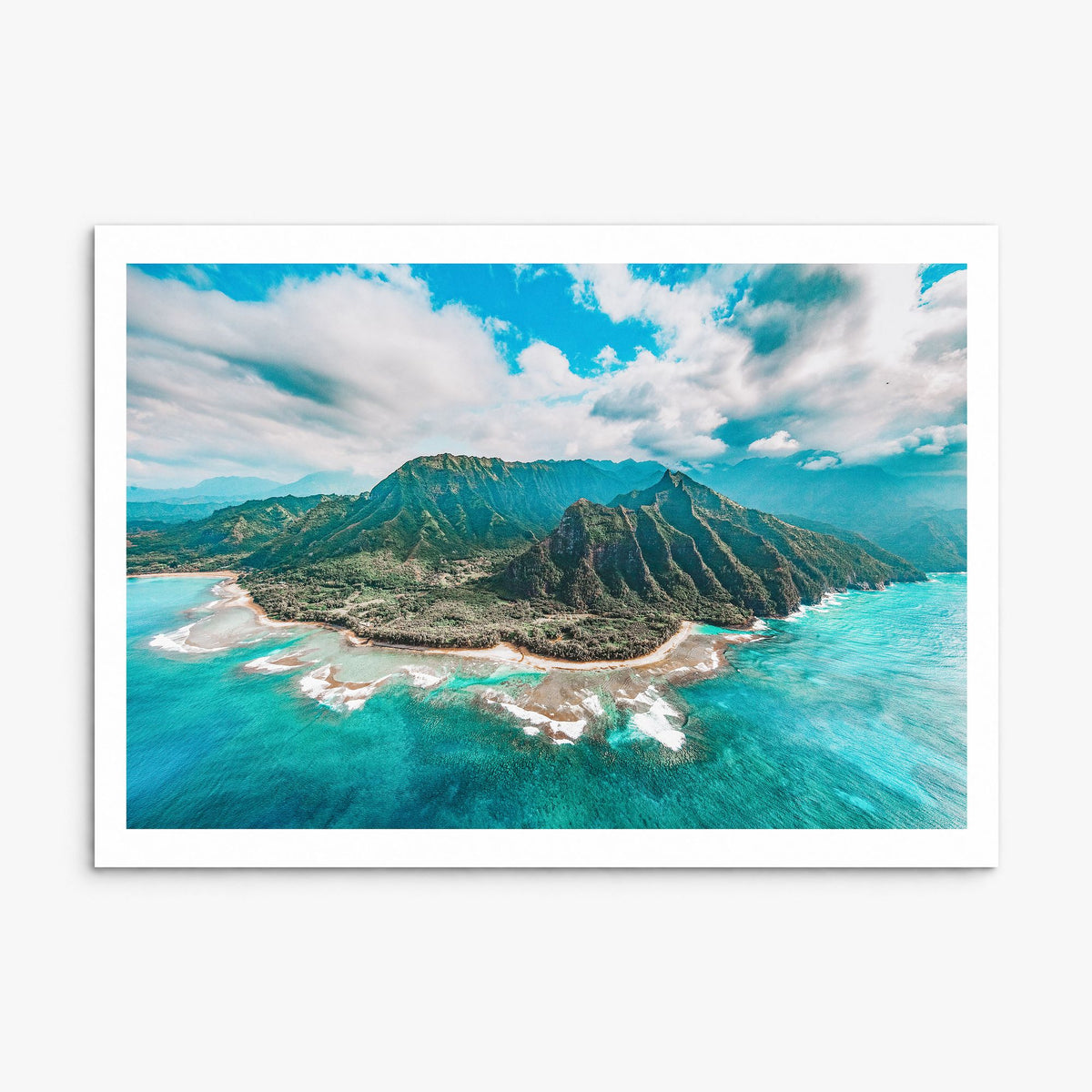 Kauai Photo Poster, print only (unframed), white border