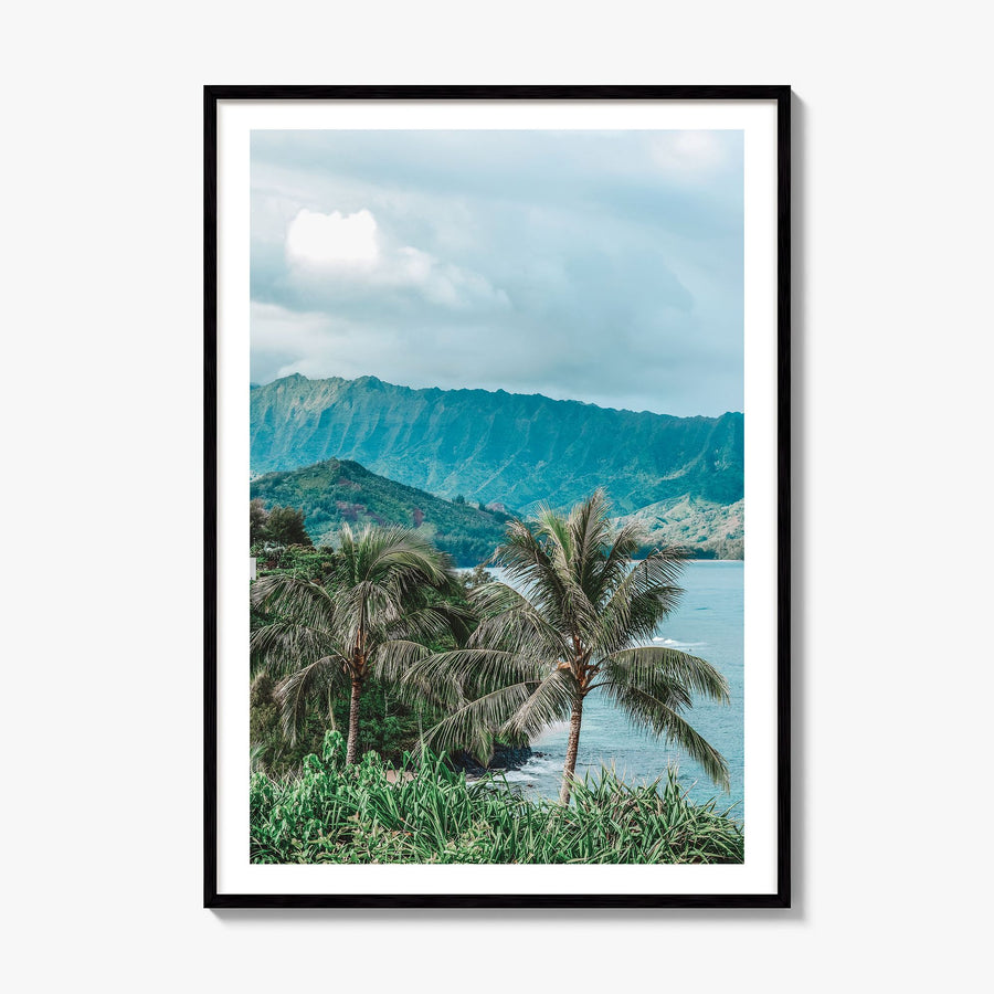 Kauai Photo No 2 Poster, framed poster mockup, white border