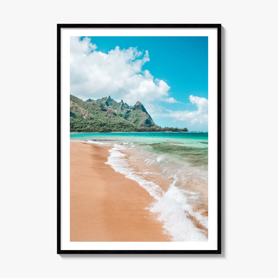 Kauai Photo No 3 Poster, framed poster mockup, white border