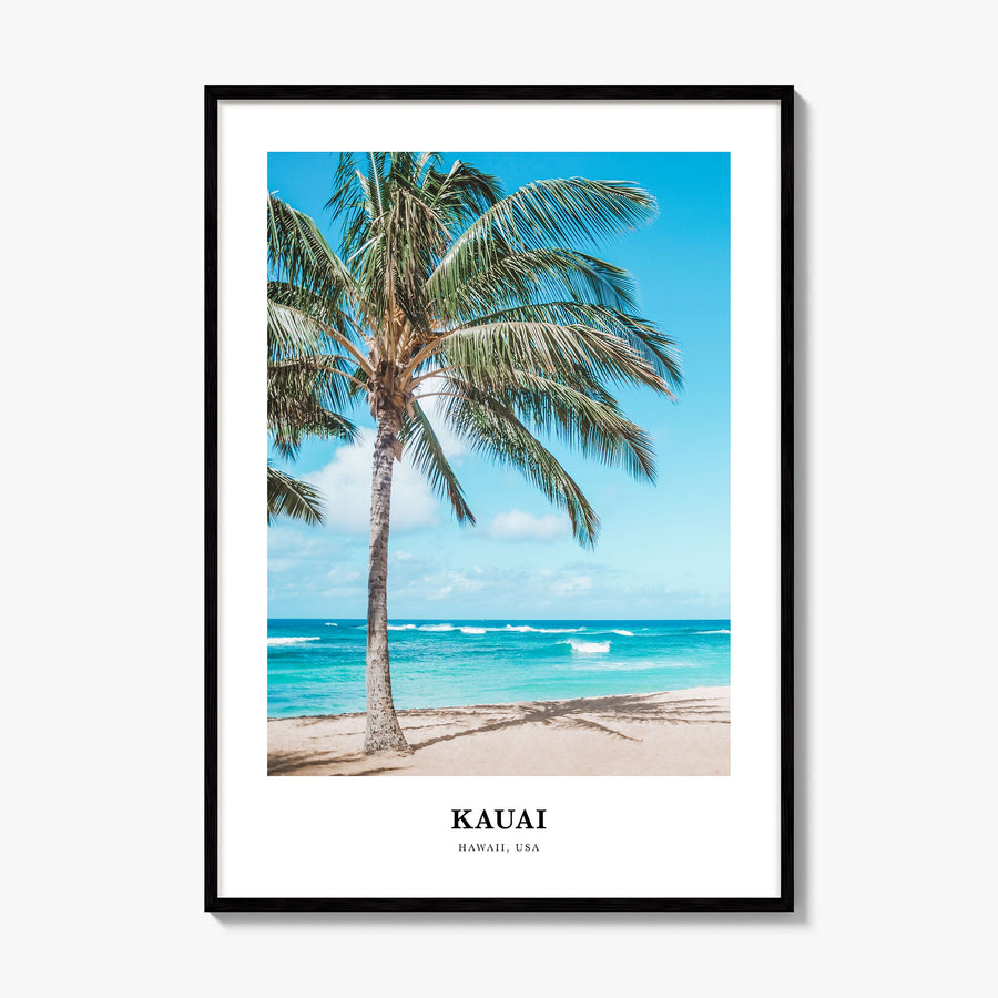 Kauai Classic Poster, framed poster mockup