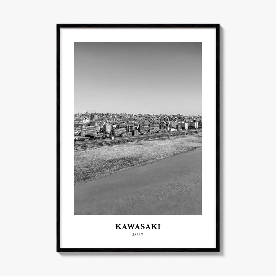 Kawasaki Classic Poster, framed poster mockup