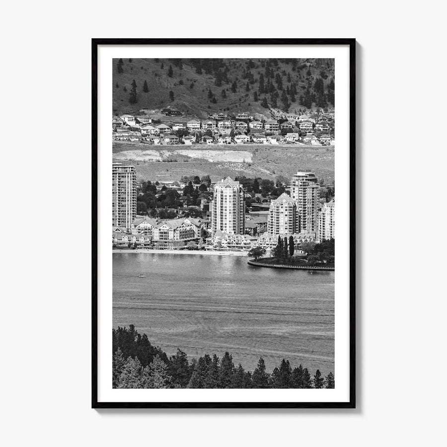 Kelowna Photo Poster, framed poster mockup, white border