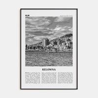 Kelowna Poster None / 8x12 in Nbourhood Travel B&W Poster