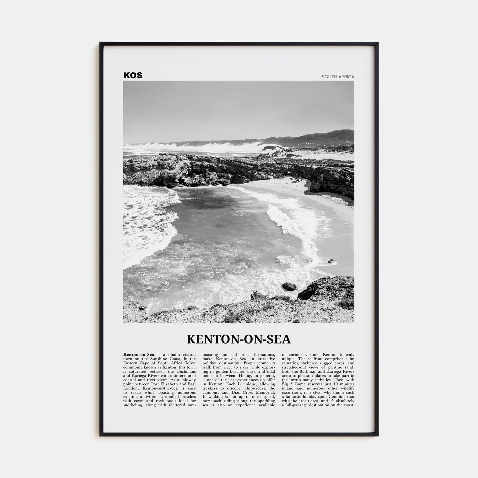 Kenton-on-Sea Poster None / 8x12 in Nbourhood Travel B&W Poster