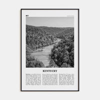 Kentucky No 1 Poster None / 8x12 in Nbourhood Travel B&W Poster