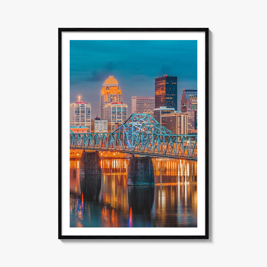 Kentucky no. 2 colorful photo poster of United States – vertical wall art, unframed print shown in interior mockup