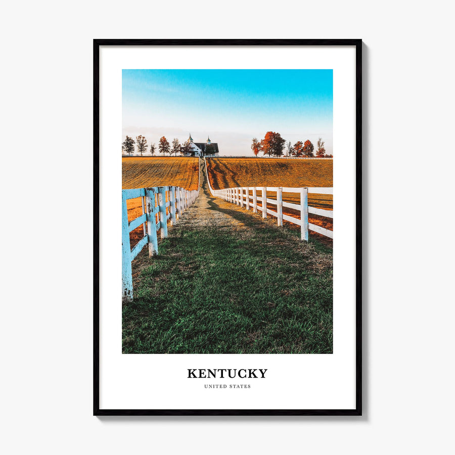 Kentucky Classic Poster, framed poster mockup