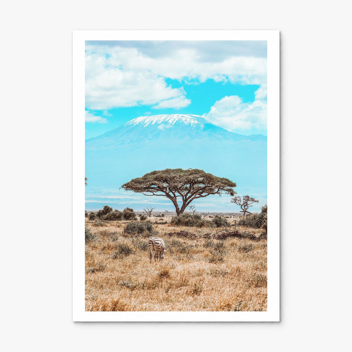 Kenya Photo Poster, print only (unframed), white border