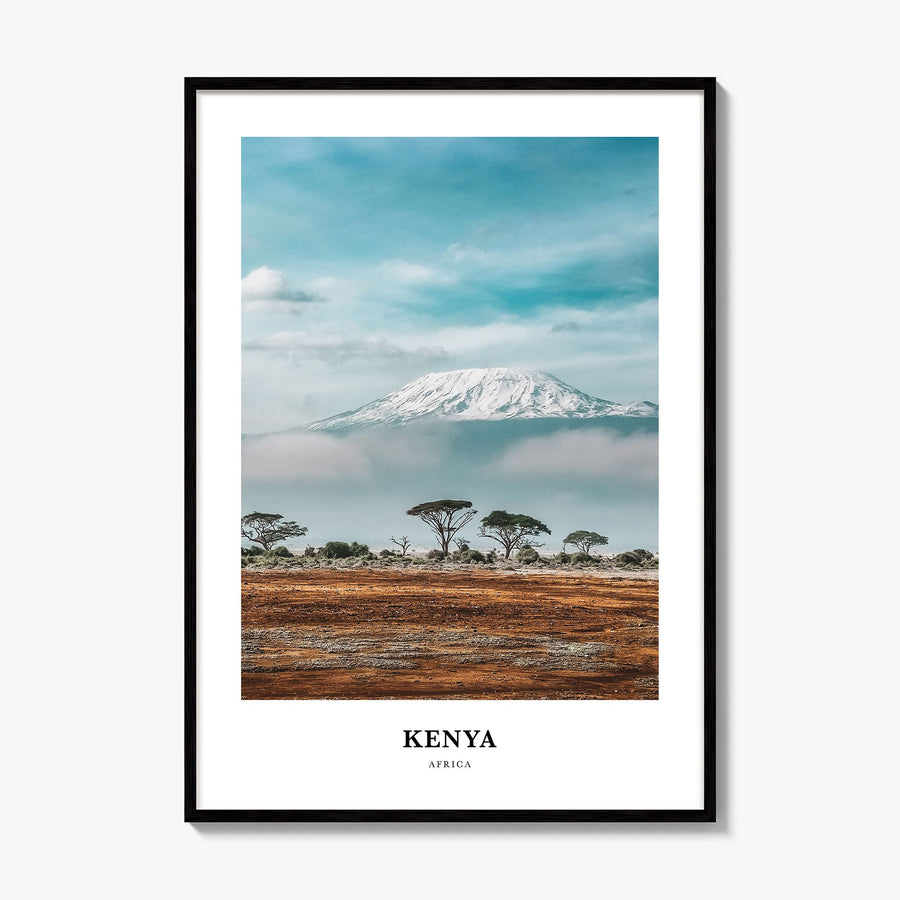 Kenya Classic Poster, framed poster mockup