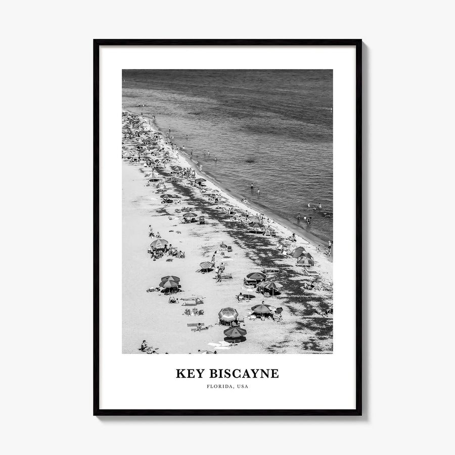 Key Biscayne Classic Poster, framed poster mockup