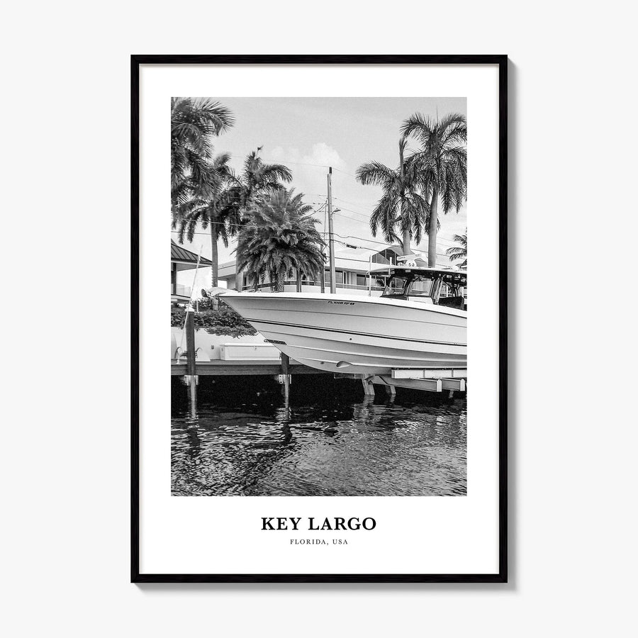 Key Largo Classic Poster, framed poster mockup