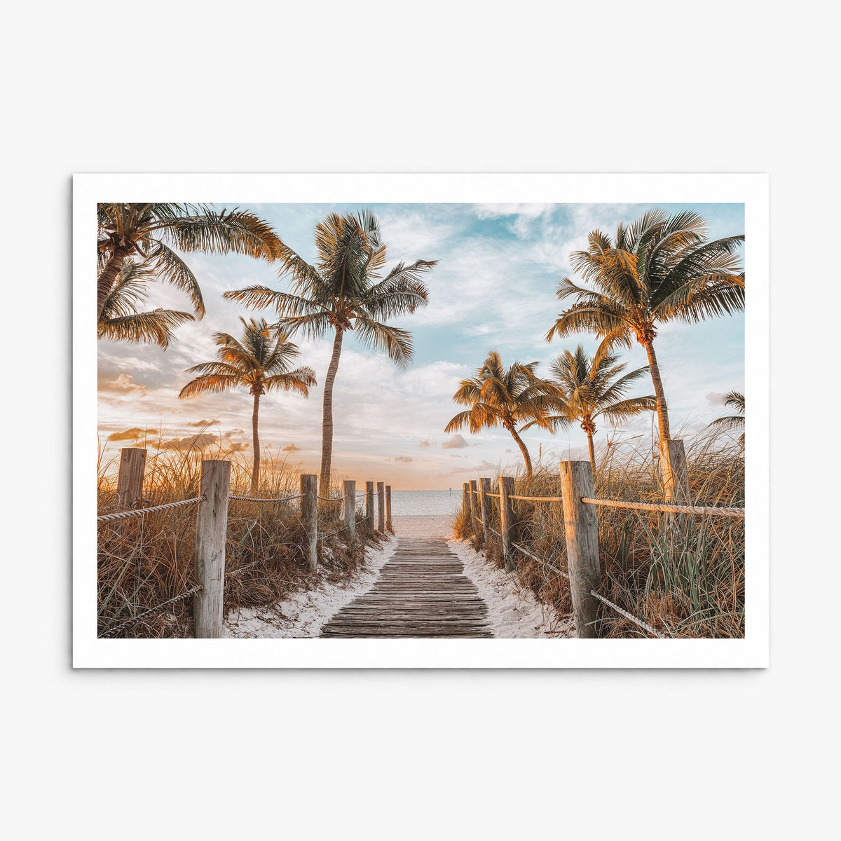 Key West Photo Poster, print only (unframed), white border