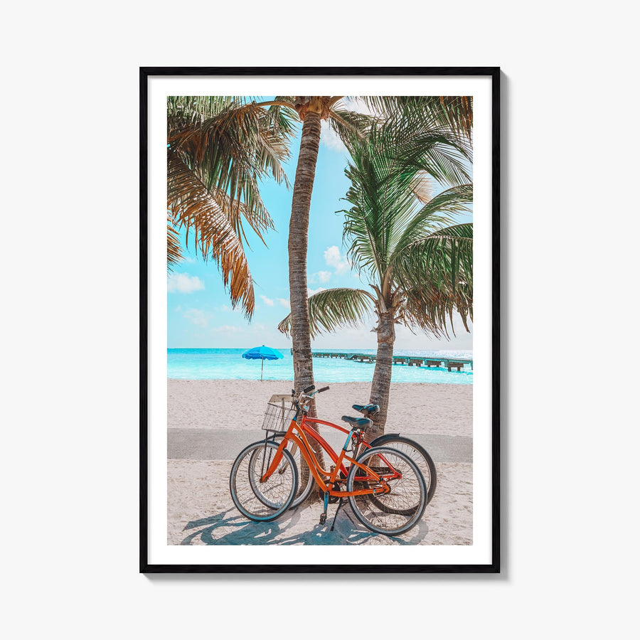 Key West no. 3 colorful photo poster of Florida, USA – vertical wall art, unframed print shown in interior mockup