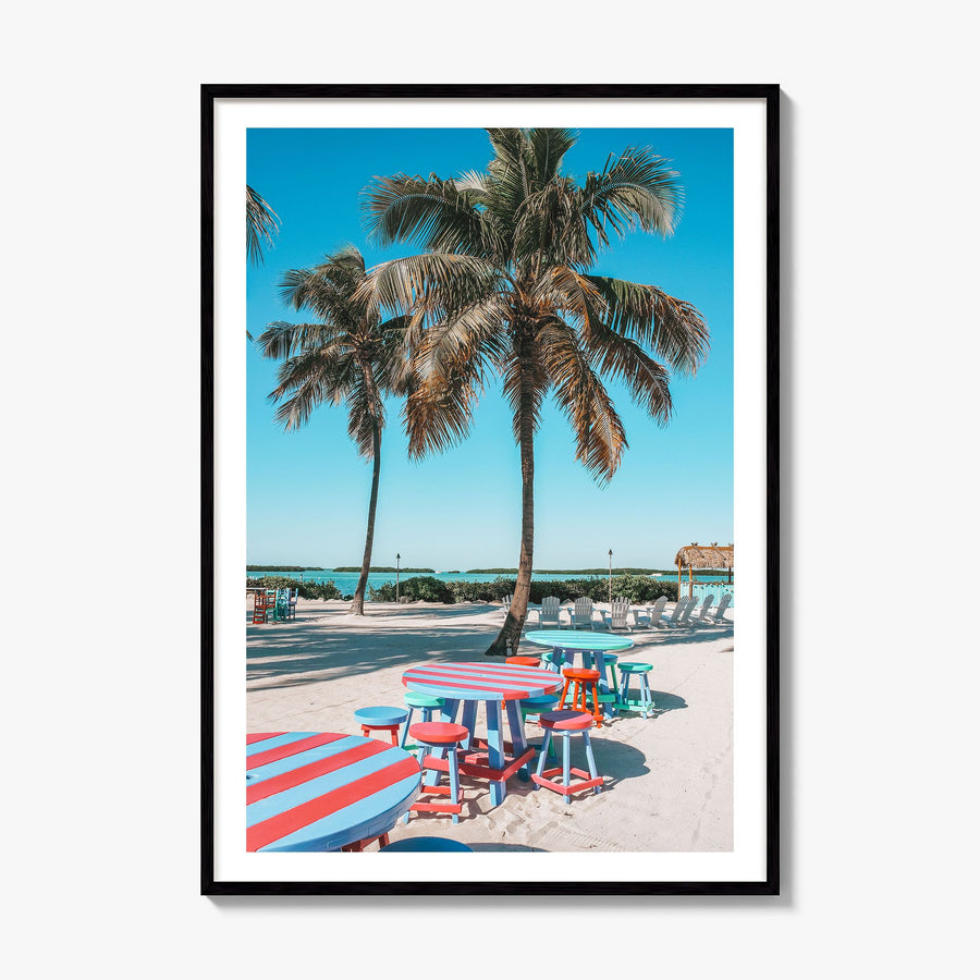 Key West Photo No 2 Poster, framed poster mockup, white border