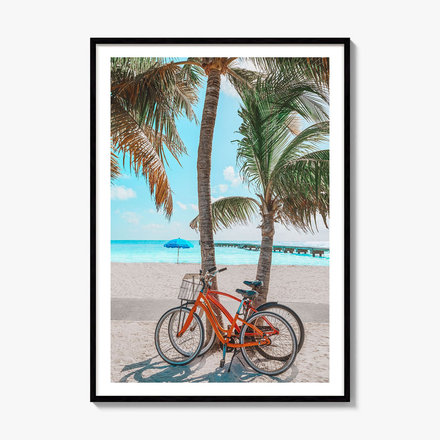 Key West Photo No 3 Poster, framed poster mockup, white border