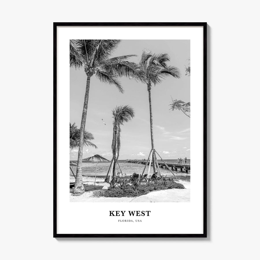 Key West Classic No 1 Poster, framed poster mockup
