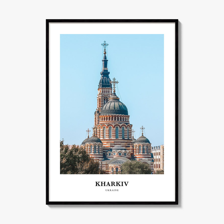 Kharkiv Classic Poster, framed poster mockup