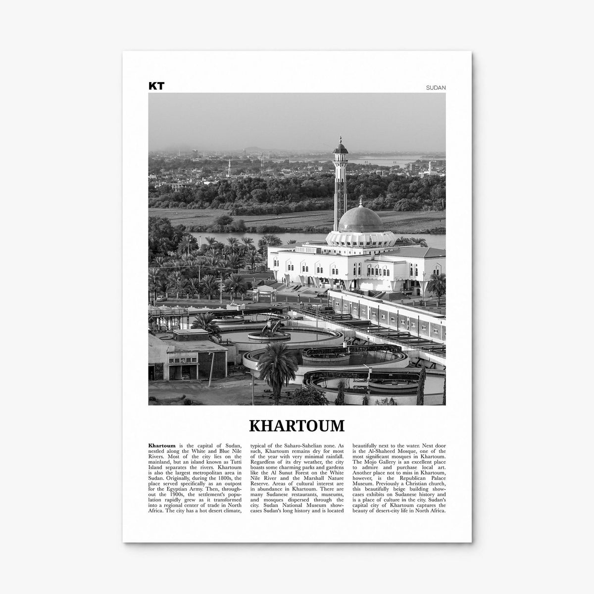 Khartoum Newspaper Poster, print only (unframed)
