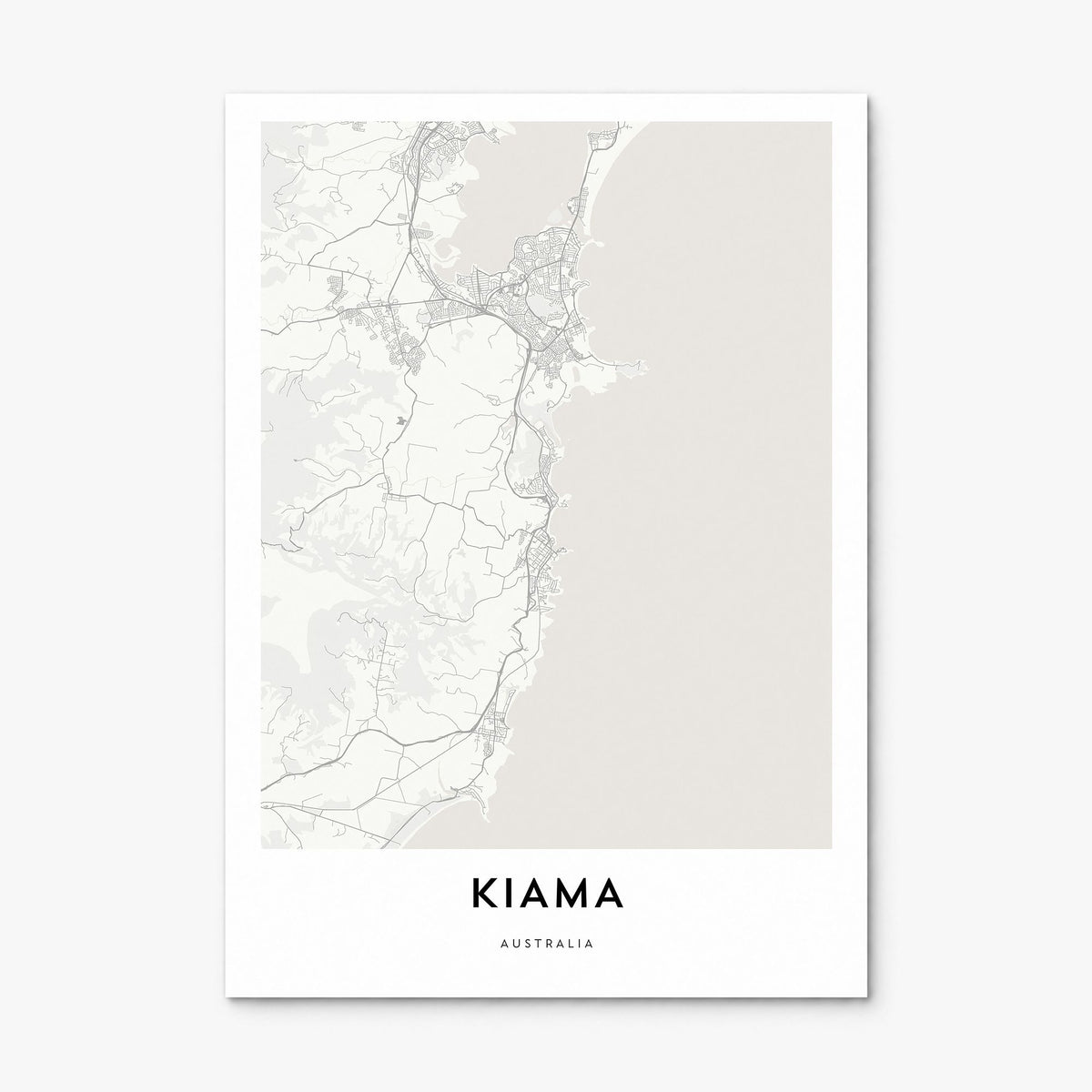Kiama Map Poster, print only (unframed)