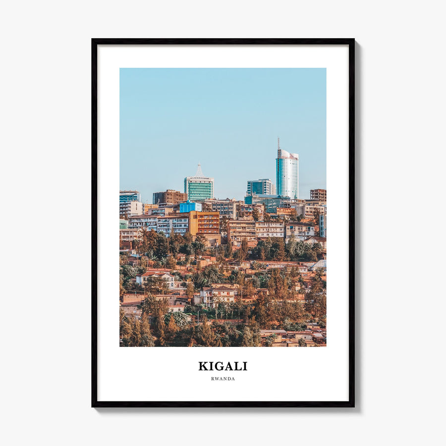 Kigali Classic Poster, framed poster mockup
