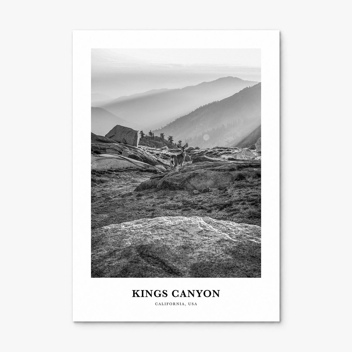 Kings Canyon National Park Classic Poster, print only (unframed)