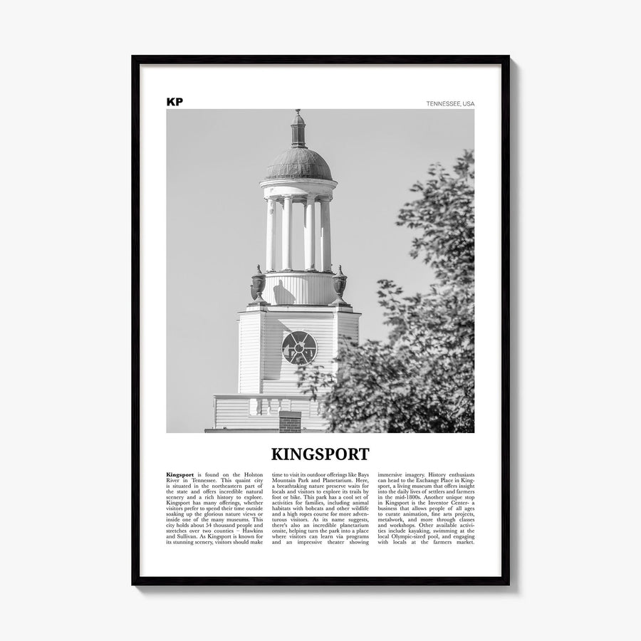 Kingsport Newspaper Poster, framed poster mockup