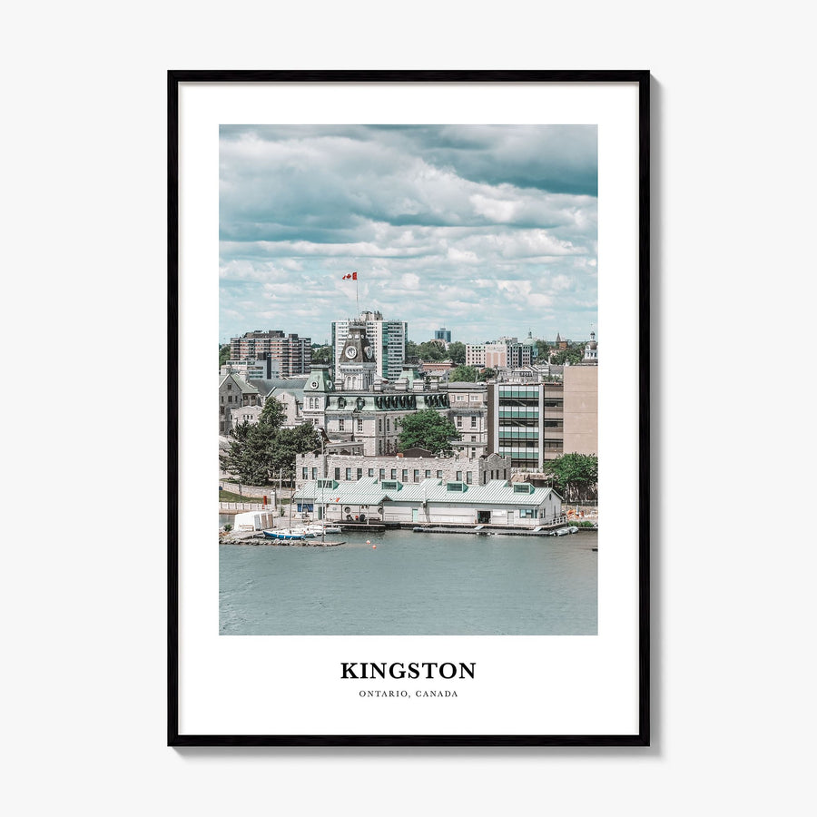 Kingston, Canada Classic Poster, framed poster mockup