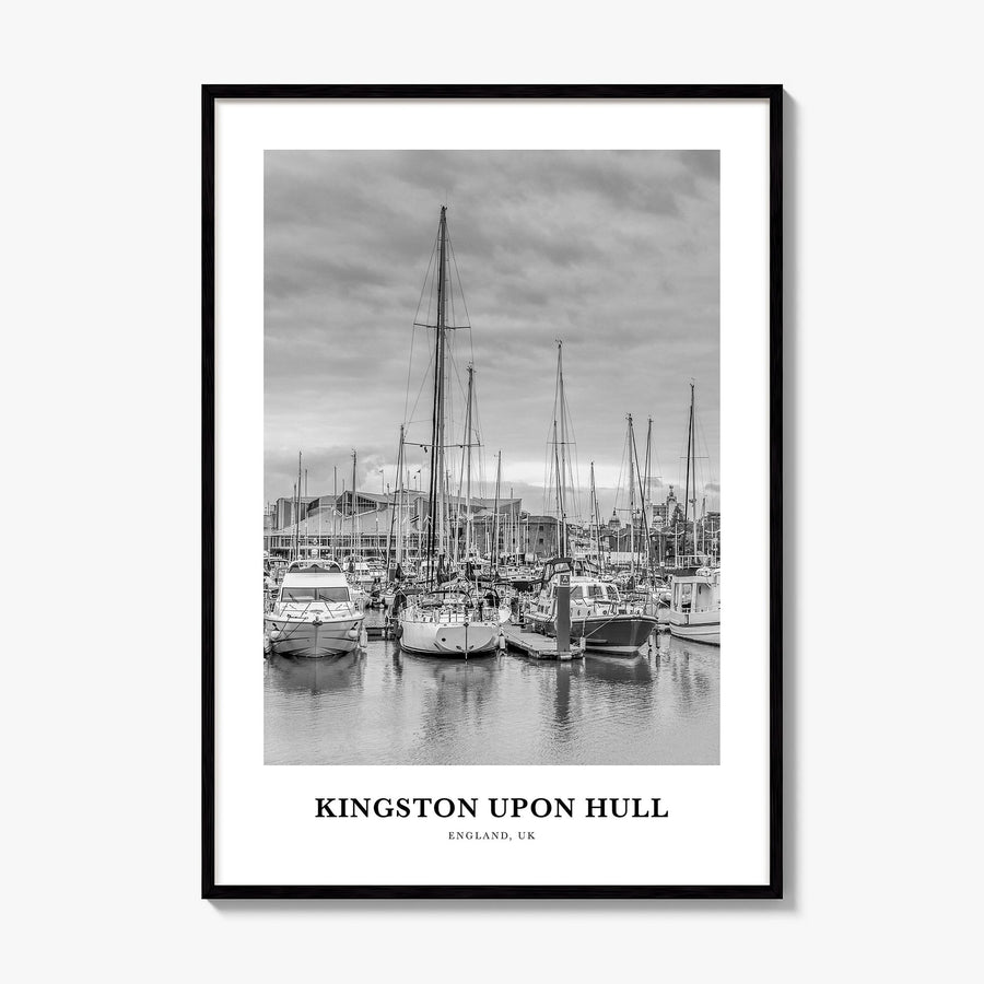 Kingston upon Hull Classic Poster, framed poster mockup