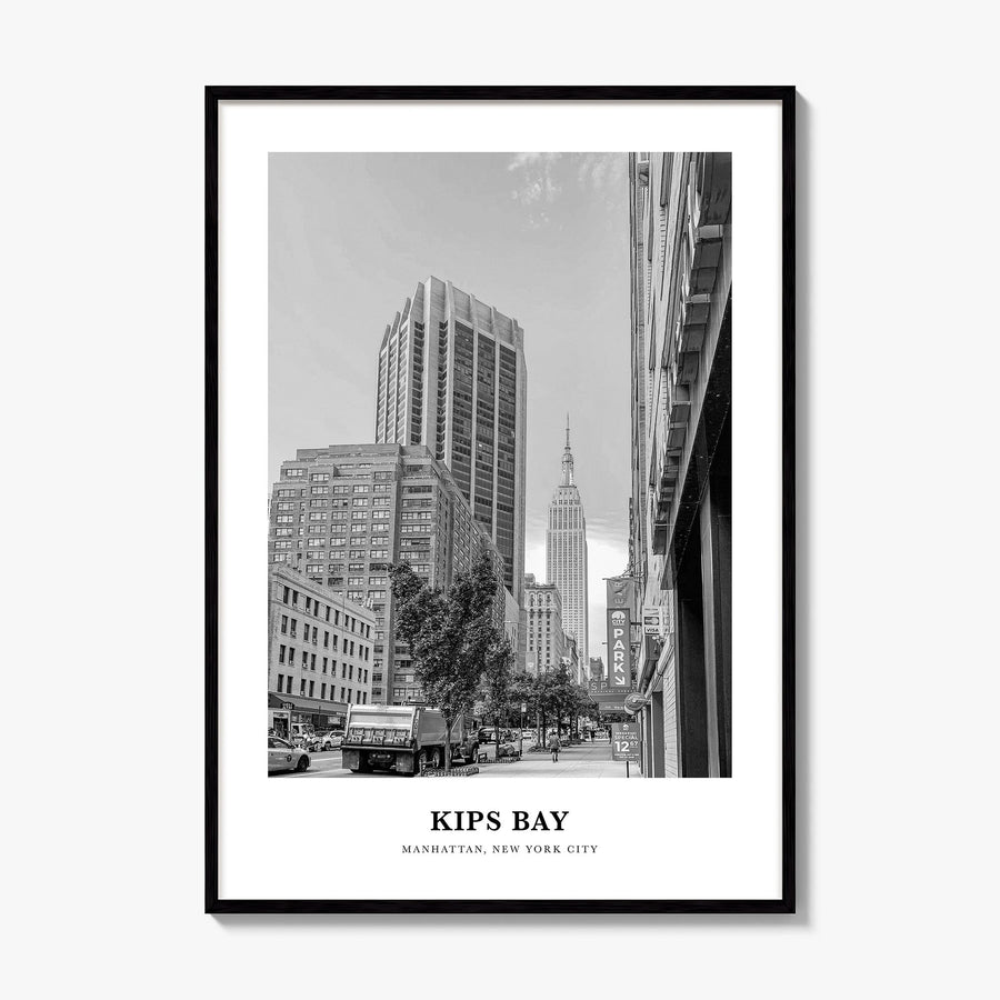 Kips Bay Classic Poster, framed poster mockup