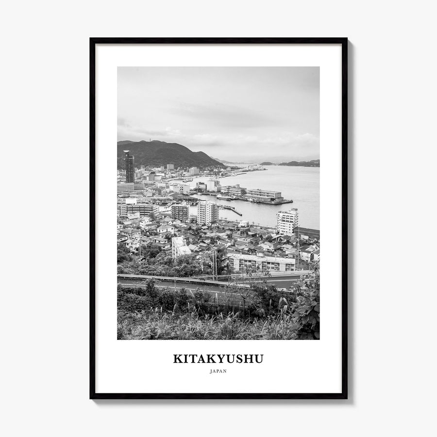 Kitakyushu Classic Poster, framed poster mockup