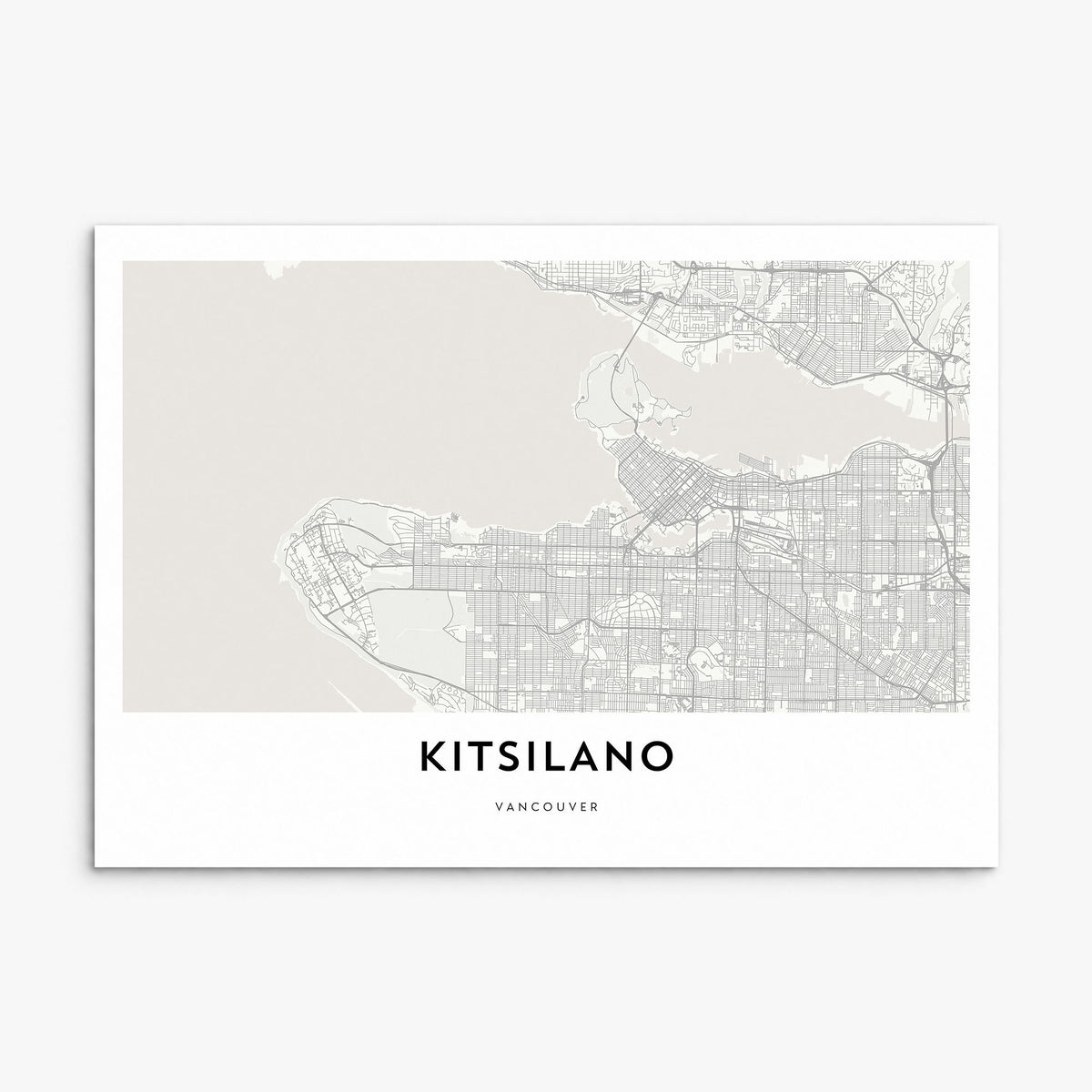 Kitsilano Map Poster, print only (unframed)