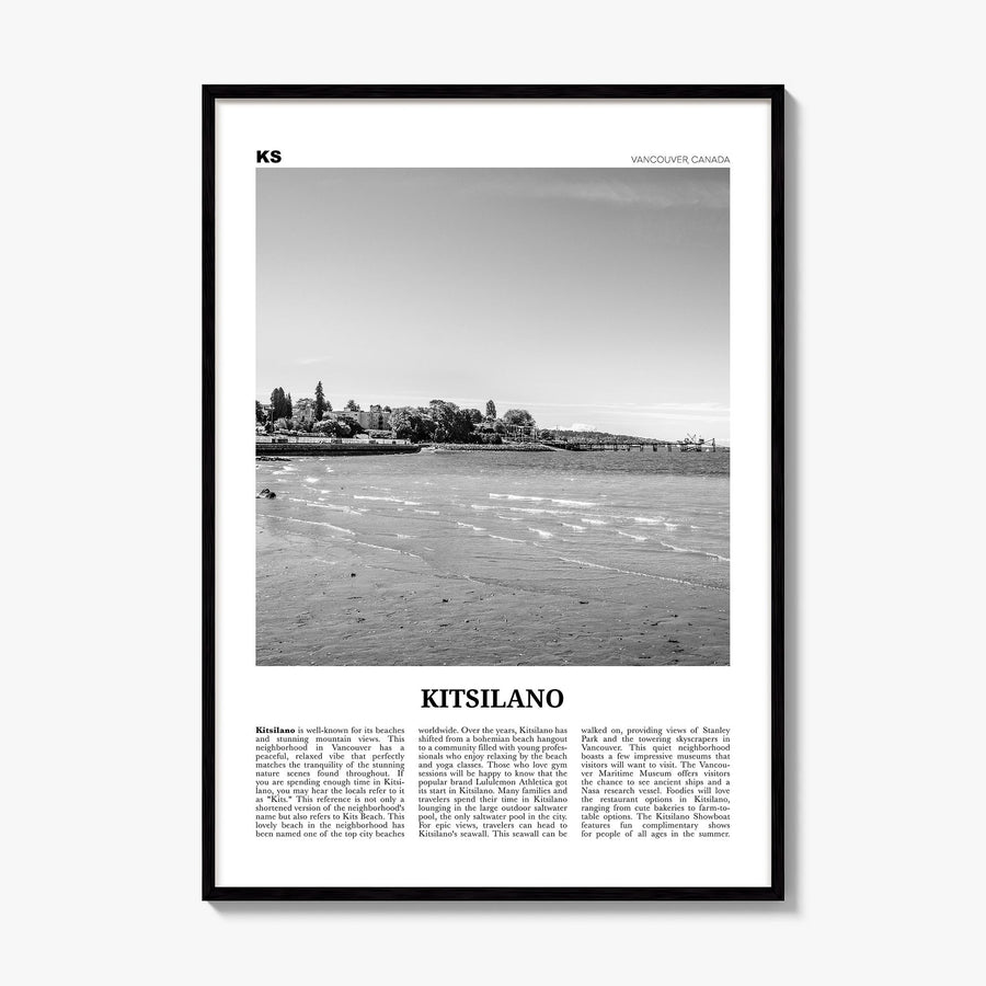 Kitsilano Newspaper Poster, framed poster mockup