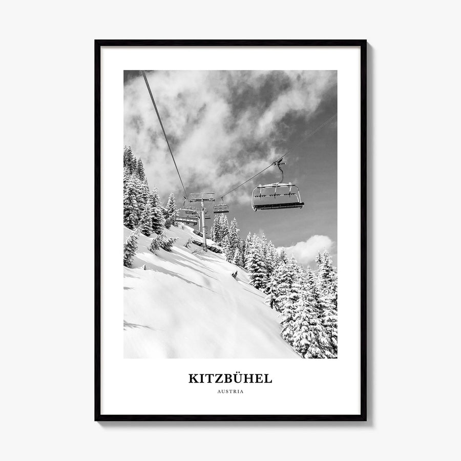 Kitzbühel Classic Poster, framed poster mockup