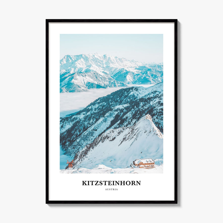 Kitzsteinhorn Classic Poster, framed poster mockup