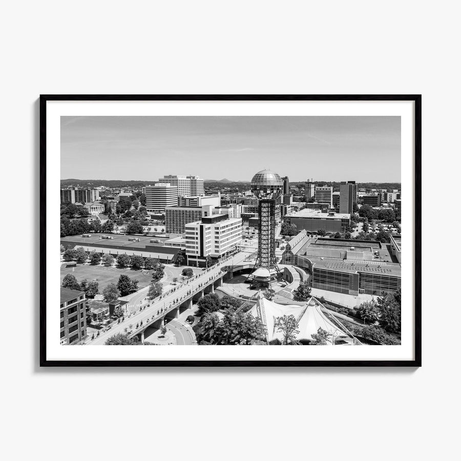 Knoxville Photo Poster, framed poster mockup, white border