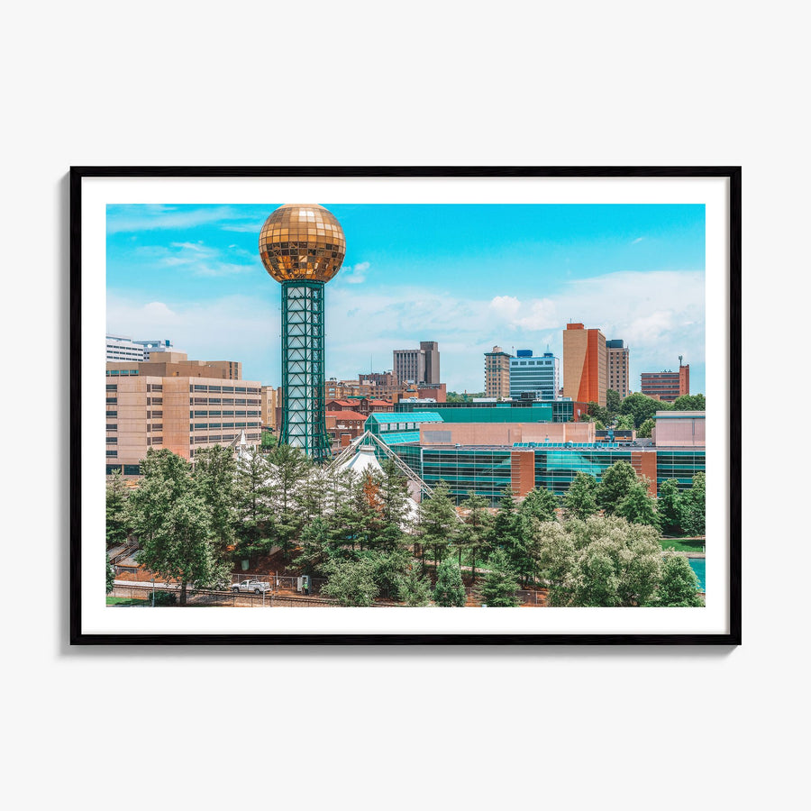 Knoxville Photo Poster, framed poster mockup, white border
