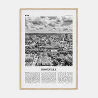 Knoxville No 2 Poster Natural Wood / 8x12 in Nbourhood Travel B&W Poster