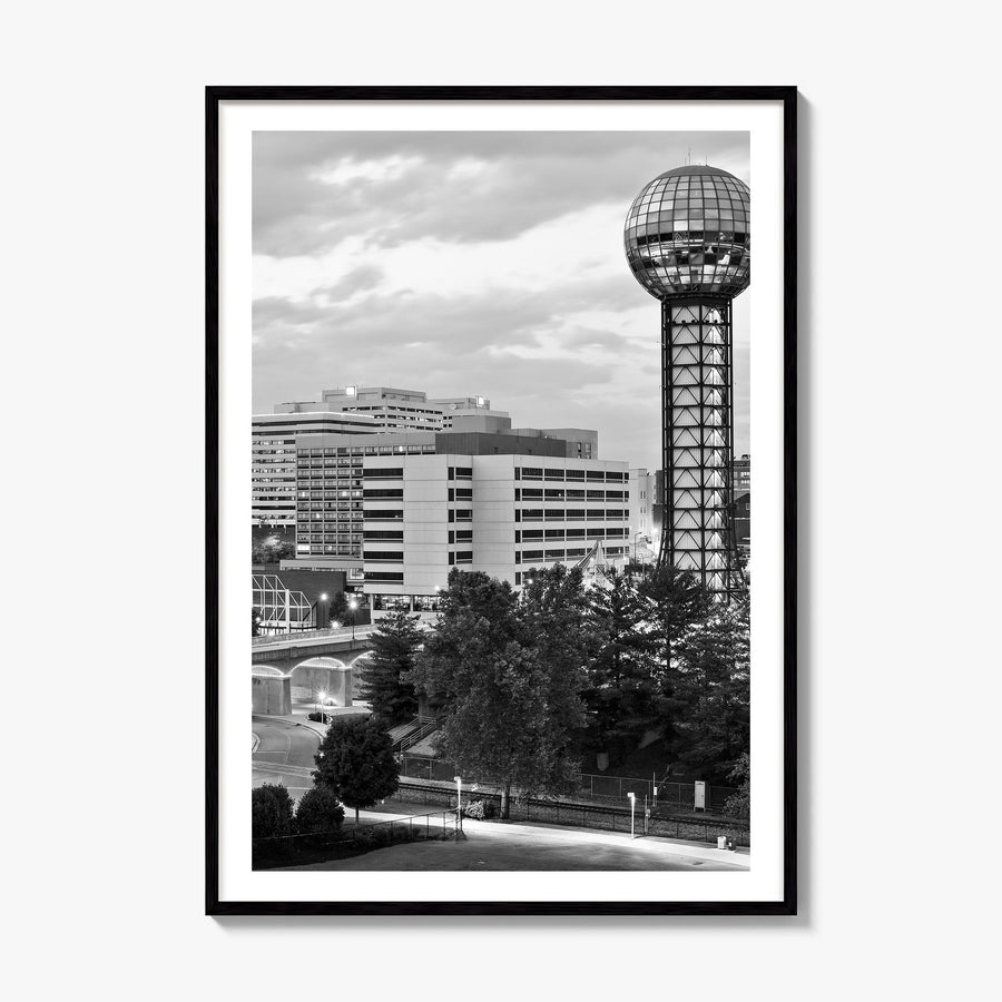 Knoxville Photo Poster, framed poster mockup, white border