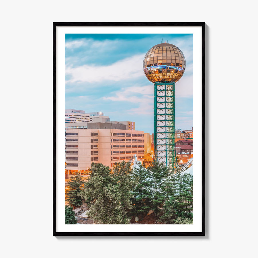 Knoxville Photo No 1 Poster, framed poster mockup, white border