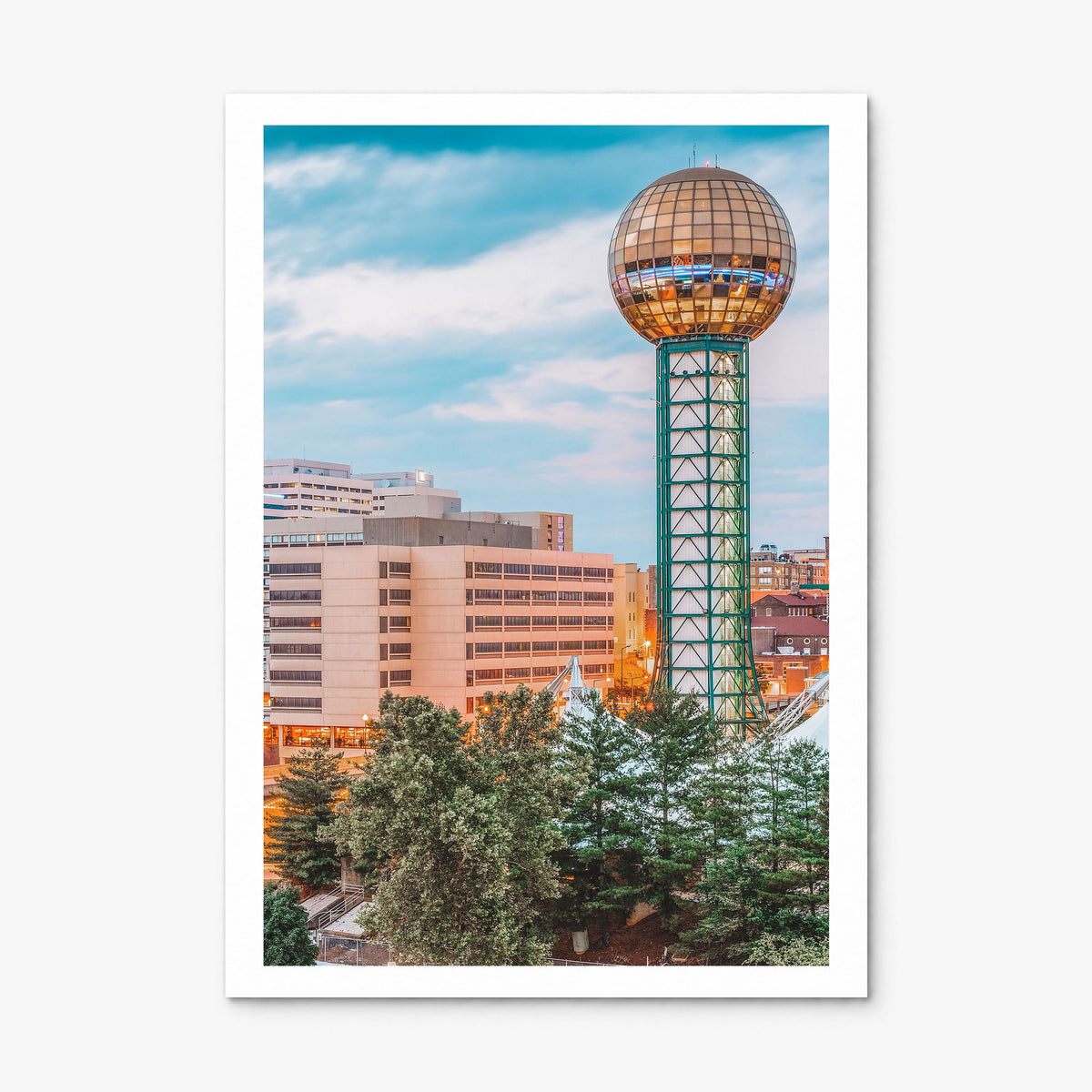 Knoxville Photo No 1 Poster, print only (unframed), white border