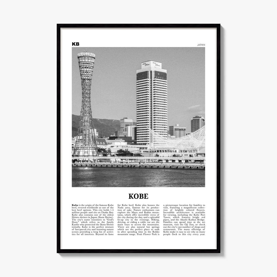 Kobe Newspaper Poster, framed poster mockup