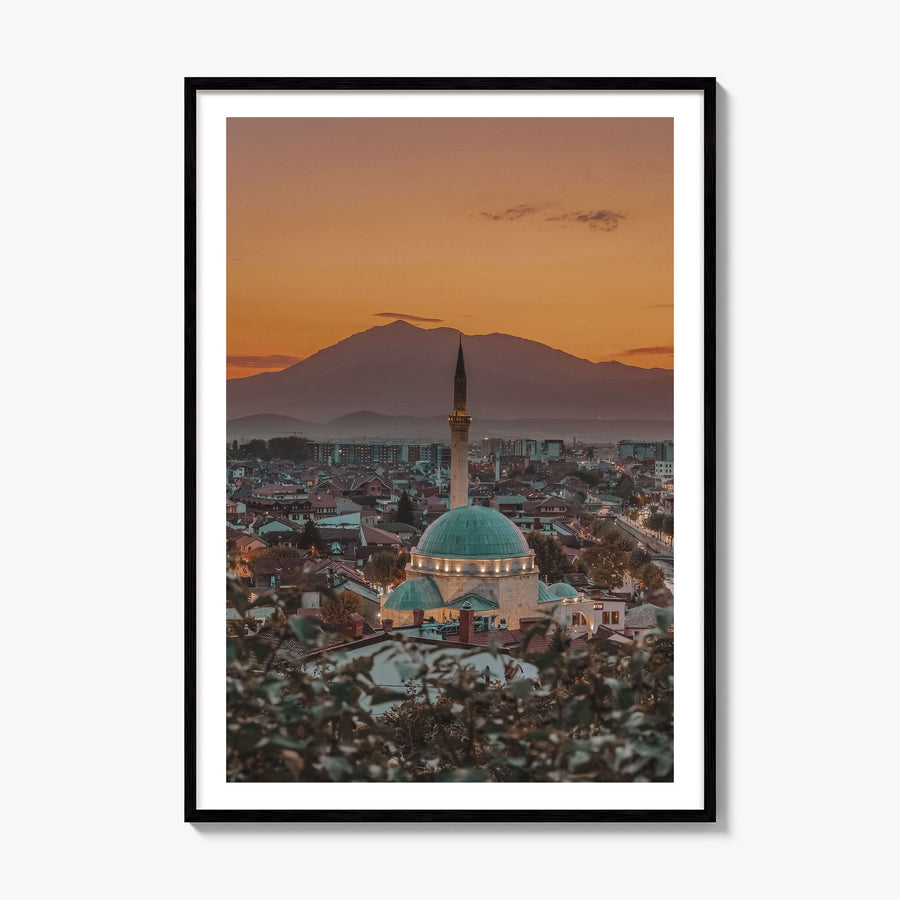 Kosovo Photo Poster, framed poster mockup, white border