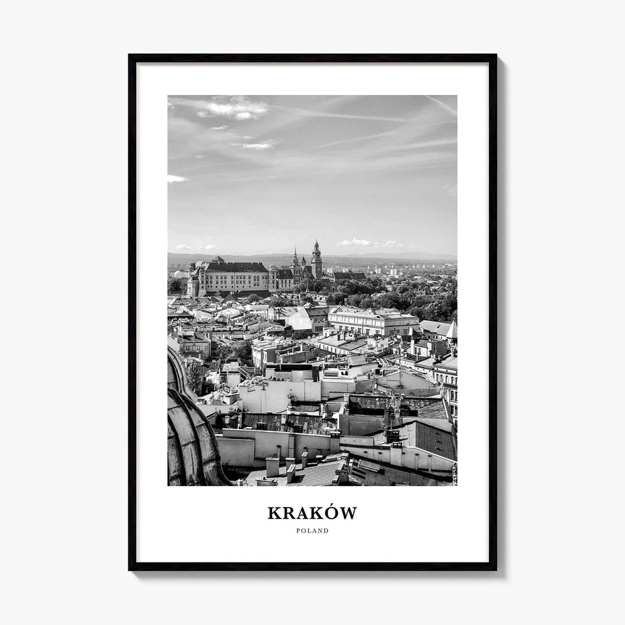 Kraków Classic Poster, framed poster mockup