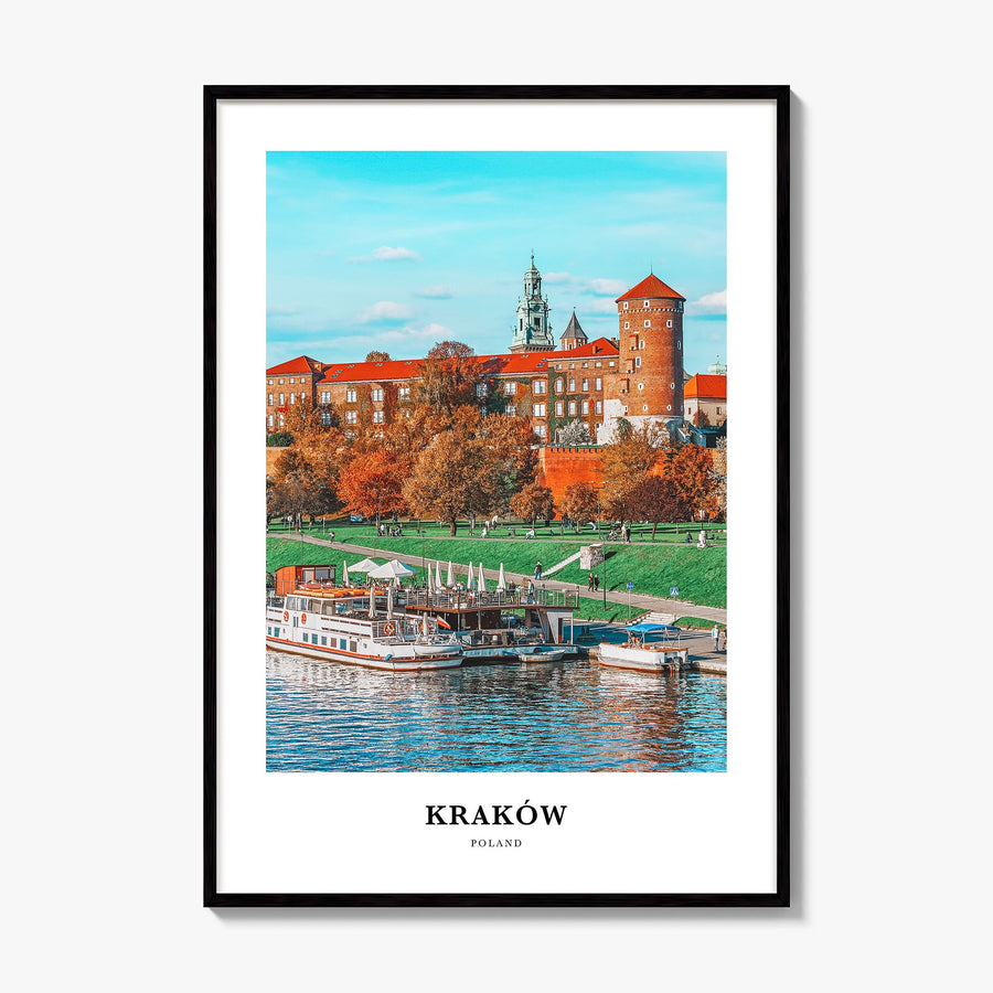 Kraków Classic Poster, framed poster mockup