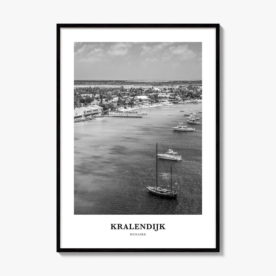 Kralendijk Classic Poster, framed poster mockup