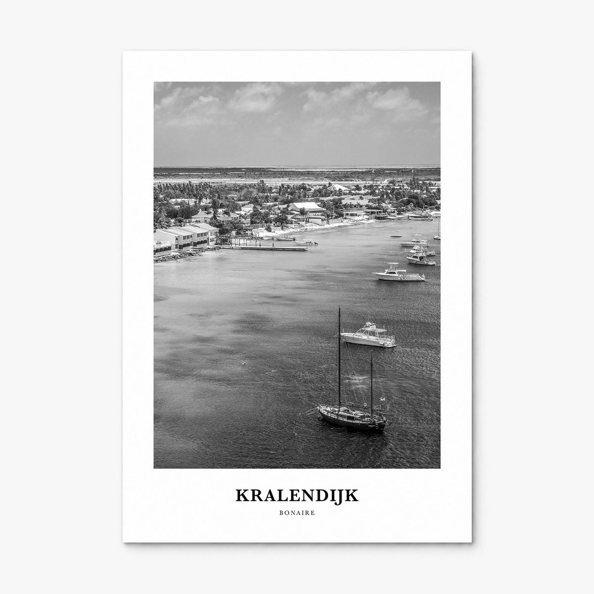 Kralendijk Classic Poster, print only (unframed)